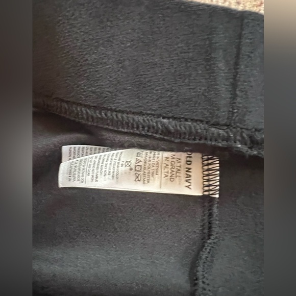 Old Navy Women's Black Leggings Velvet - Picture 2 of 3